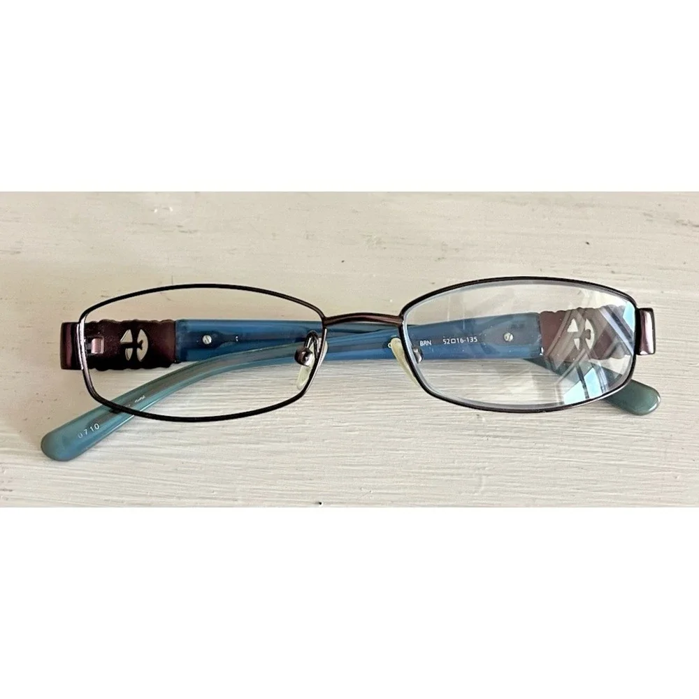 Guess Eyeglasses Glasses Copper Brown Metal Small Frames Womens GU1672 Y2K 2000s